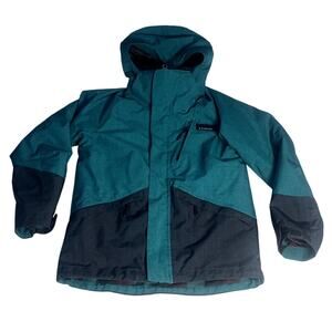 LL Bean Little Kids Large 6X/7 Green Pathfinder Waterproof 3 in 1 Ski Jacket